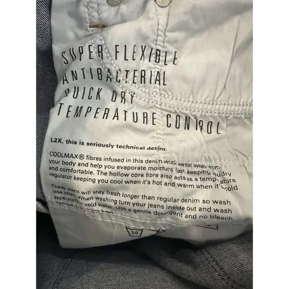 DU/ER L2X Relaxed Taper Jeans Men's Size 32 X 30 Dark Performance Stretch DUER - Picture 13 of 15